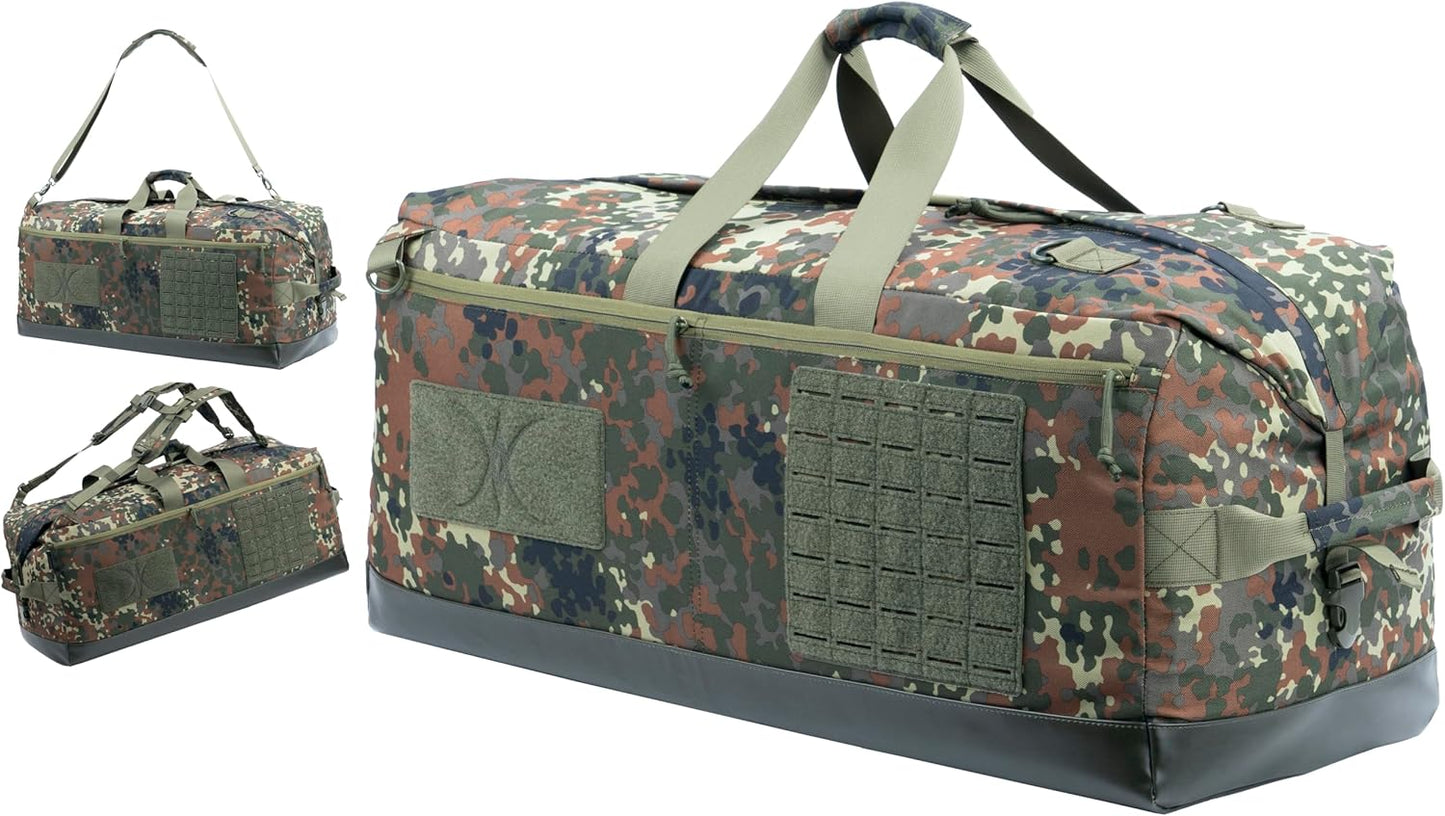 Large Military Tactical Duffle Bag Duffel Backpack for Special Work,Sports,Traveling,Camping 85L