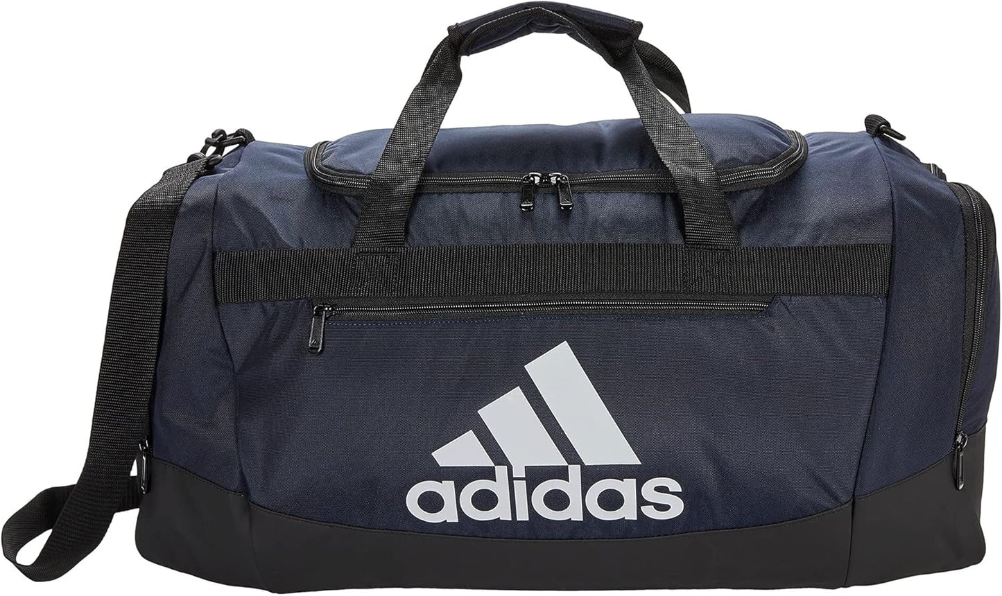 adidas Unisex Defender 4.0 Gym Duffel Bag for Men and Women, Team Navy Blue, Medium (66L)