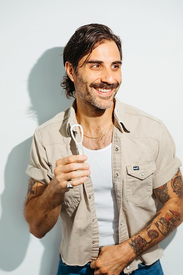 Ergonomic Tongue Scraper - Dentist-Developed Tongue Cleaner for Adults - Gentle Stylish Tongue Scrubber for Oral Care, Dental Hygiene - Large