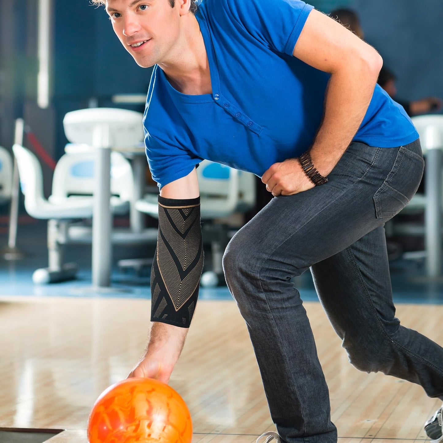 Arm Supports Sleeve,Elbow Compression Sleeve (2 Pair)，Tennis Elbow Braces for Tendonitis and Tennis Elbow，Arm Supports Sleeves golfer，tennis elbow relief for women & men,elbow sleeve for weightlifting