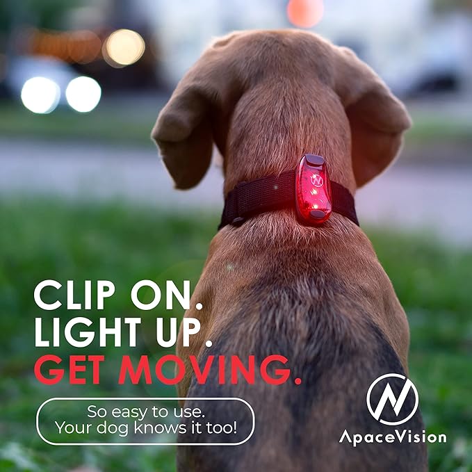 LED Safety Light (2 Pack) - Clip On Strobe/Running Lights for Runners, Dog, Bike, Walking, Boat, Kayak, Stroller and More - High Visibility Accessories for Your Reflective Gear, Bicycle