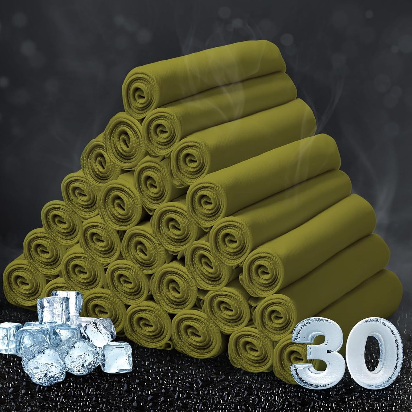 Honoson Cooling Towel Bulk - Neck & Face Cool Chilly Towels Microfiber Breathable Sport Sweat Rag for Gym, Yoga, Travel, Camping, Running, Outdoor