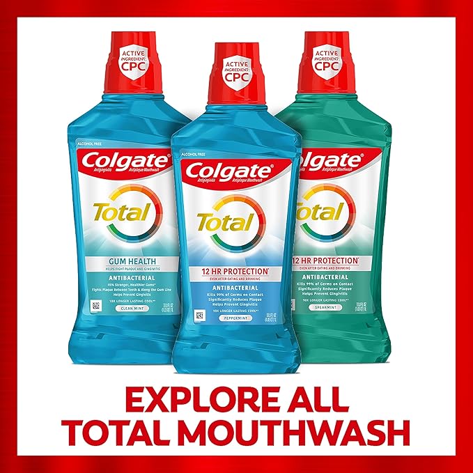 Colgate Total Advanced Pro-Shield Mouthwash, Peppermint - 60mL