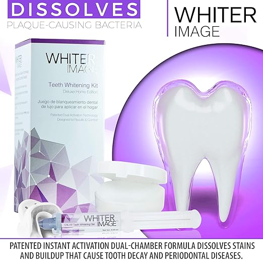 Deluxe Teeth Whitening Kit to Eliminate Teeth Discoloration While Fighting Plaque Bacteria, Teeth Whitening Set for A Stronger Enamel