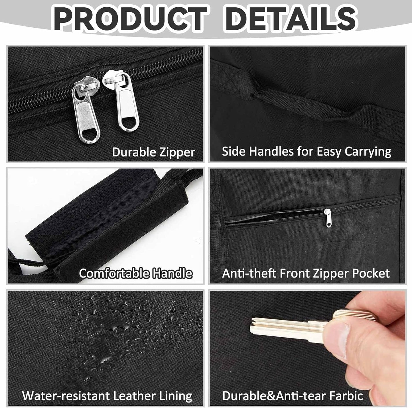 60 x 17 x 20 Inch, 332 L Extra Large Duffle Bag Camping Tent Storage Duffle Sports Equipment Bag Heavy Duty and Waterproof for Travel Camping Tent Pole Hammock Tripod Fishing Luggage Moving