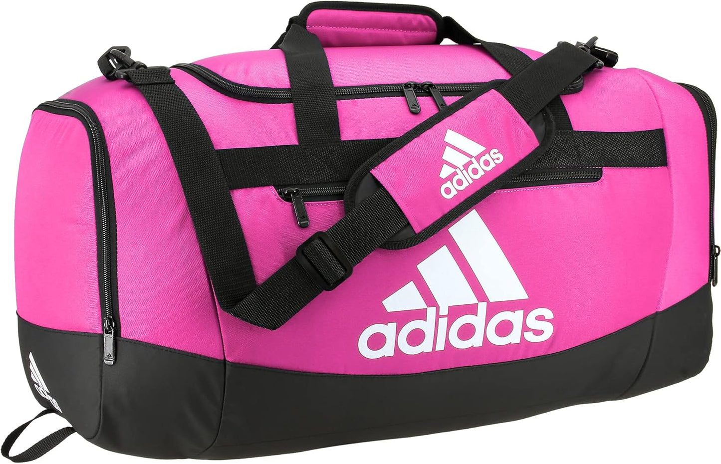 adidas Unisex Defender 4.0 Gym Duffel Bag for Men and Women, Team Shock Pink, Medium (66L)
