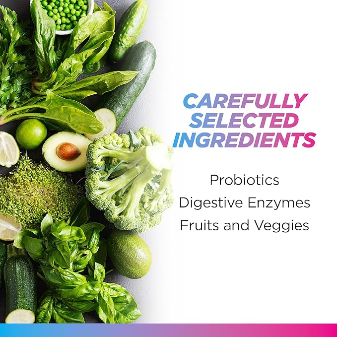 Livingood Daily Greens & Superfood Powder, Super Greens for Gut Health, Green Juice Powder with Spirulina, Chlorella, and Digestive Enzymes, Probiotics for Digestive Support, Chocolate, 30 Servings