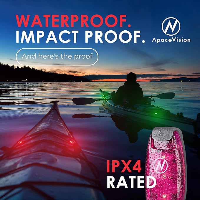 LED Safety Light (2 Pack) - Clip On Strobe/Running Lights for Runners, Dog, Bike, Walking, Boat, Kayak, Stroller and More - High Visibility Accessories for Your Reflective Gear, Bicycle