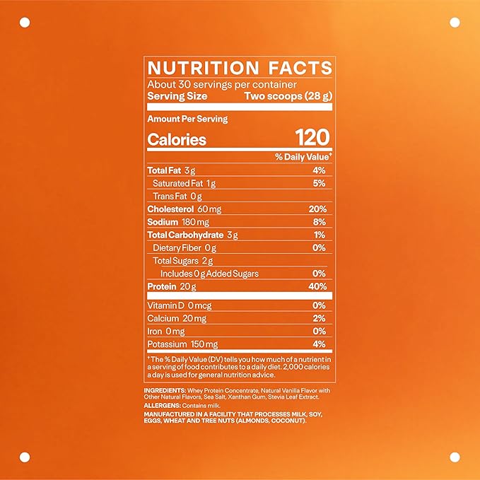 LTH Whey Protein - Trusted by Life Time Fitness Members - Grass-Fed Whey Protein Powder - with Amino Acids - Aids Lean Muscle & Recovery - Supports Immune & Liver Health - Vanilla, 30 Servings