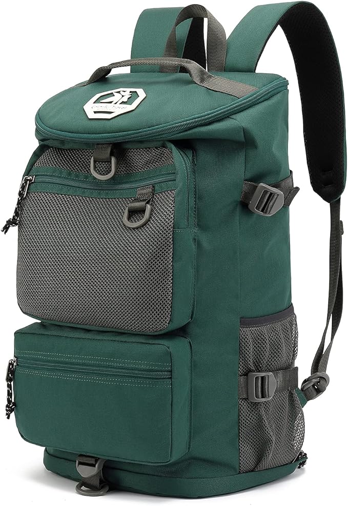 Kalesi Gym Duffle Bag Backpack 4-Way Waterproof with Shoes Compartment for travel Sport Hiking laptop (Green)