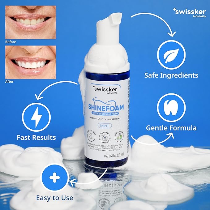 Swissklip Teeth Whitening Foam Toothpaste Also a Teeth Whitener in The Market I We Offer Best Teeth Whitening Products for Professional Teeth Whitening Kit (3)