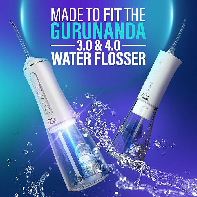 GuruNanda Aqua Pods Pre-Measured Concentrated Mouthwash for GuruNanda Water Flosser 4.0, Fluoride & Alcohol-Free, Wild Mint Flavor, Travel-Friendly, 60 Count