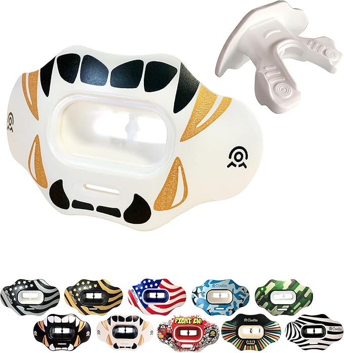 Football Mouth Guard Lip Guard MAXX/Might Football and High Impact Sports Lip Protector for Adults & Youth (Strap Included)