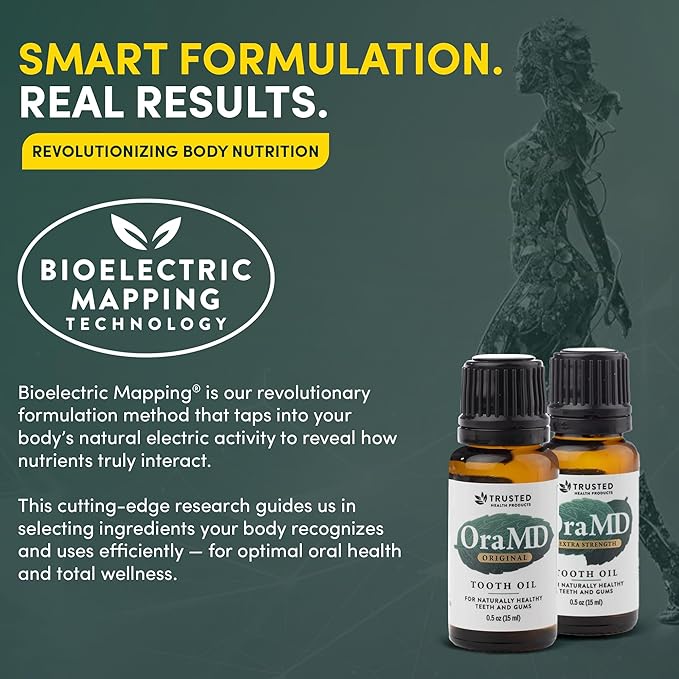 OraMD Original Tooth Oil for Oil Pulling - Healthy Gums, Fresh Breath & Sensitive Teeth Relief - Natural Alternative to Mouthwash (1-Pack)