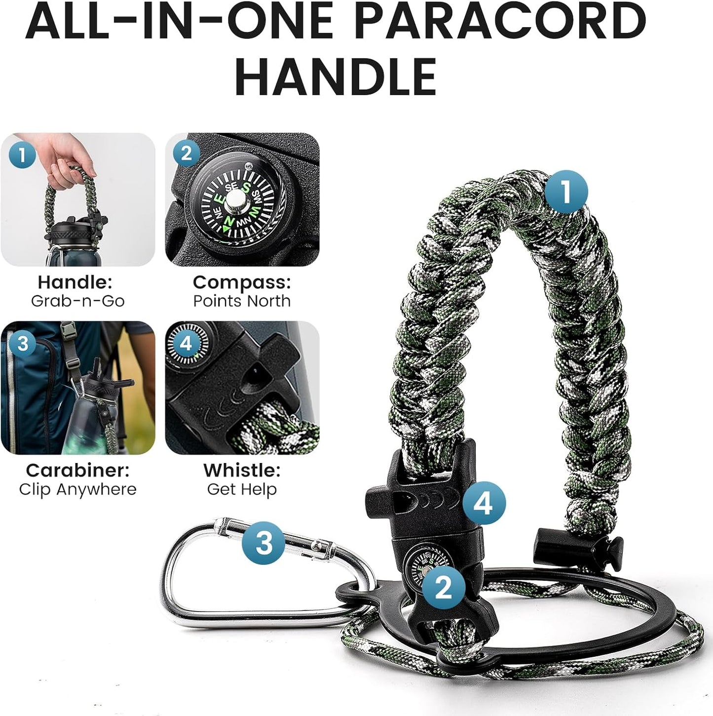 40oz Insulated Water Bottle, Triple Wall Vacuum Stainless Steel Water Bottles - Keeps Cold 48H, Reusable Metal water flask Jug for Gym, Sports, Camping, Hiking,Travel, Northern Lights Green