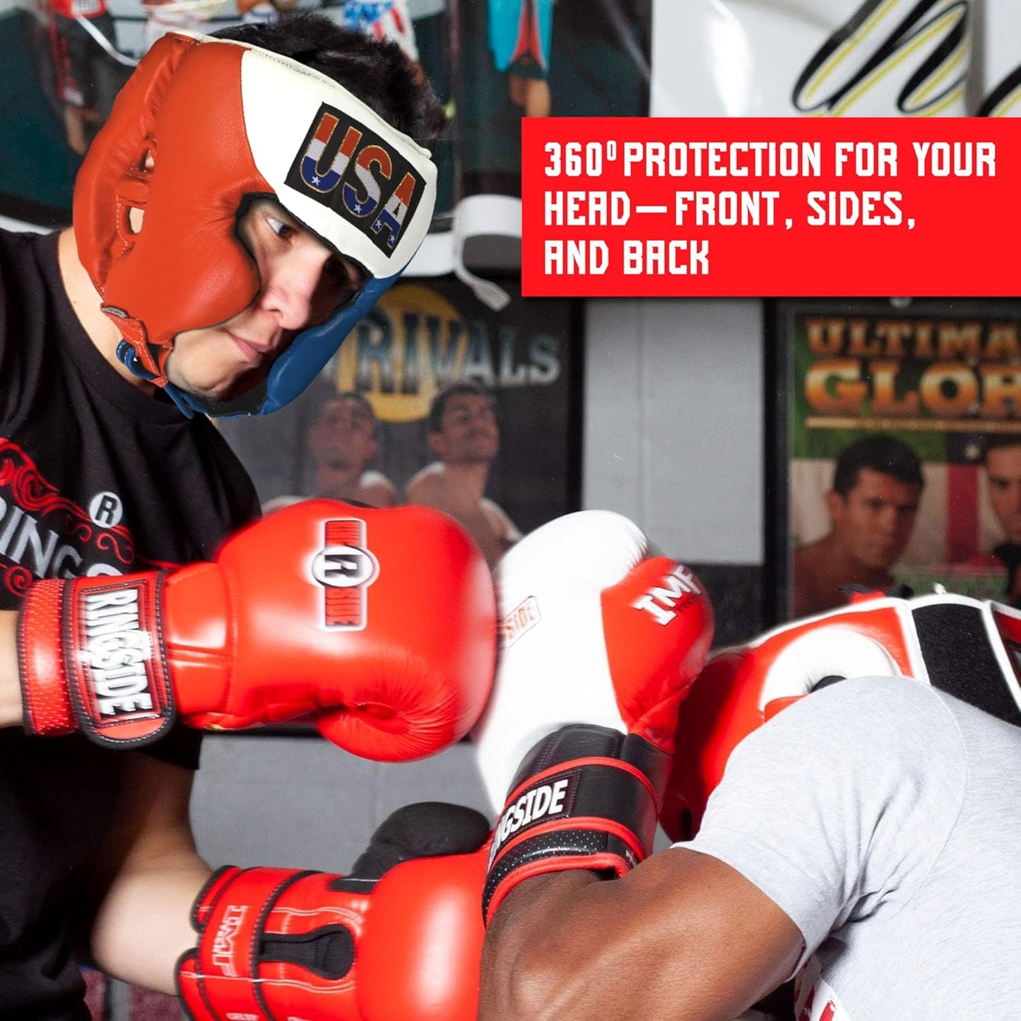 Ringside Competition-Like Boxing Headgear with Cheeks