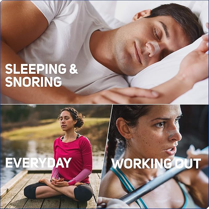 Nasal Strips Extra Strength, Clear, 26 ct | Works Instantly to Improve Sleep, Reduce Snoring, & Relieve Nasal Congestion Due to Colds & Allergies