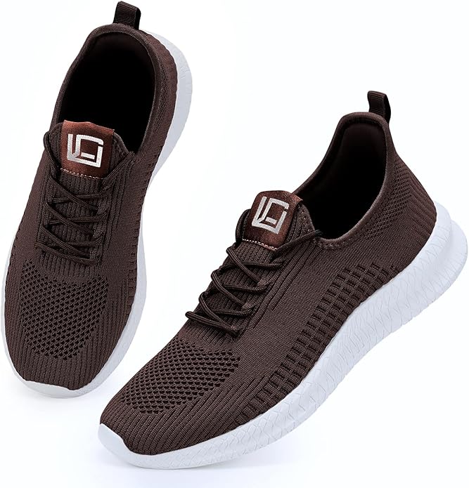 LCGJR Men's Running Shoes Ultra Lightweight Breathable Comfortable Walking Shoes Casual Fashion Sneakers Mesh Workout Shoes