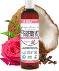 Kapuluan Coconut Oil Pulling for Teeth and Gums Mouthwash, 100% Pure and Natural, Non-GMO, Ayurvedic – Refreshing Rose Clove Essential Oils