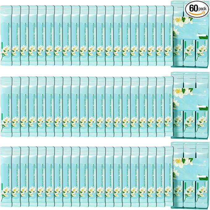 Travel Size Mouthwash,Mini Mouthwash Travel Size Bulk Portable Mouth Wash Set,Individual Small Travel Mouth Wash Packets for Fresh Breath(Pack of 60) A30