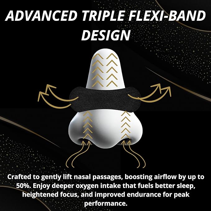 [CHM] Nasal Strips for Snoring - Effective Snoring Solution to Improve Breathing, Nasal Congestion, and Sleep - Breathe Right Nose Strips with Hypoallergenic, Sweatproof Adhesive for Enhanced Airflow