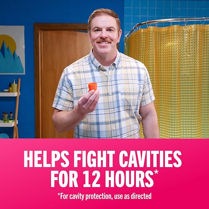 TheraBreath Anticavity Fluoride Mouthwash, Sparkle Mint, Dentist Formulated, 16 Fl Oz (2-Pack).