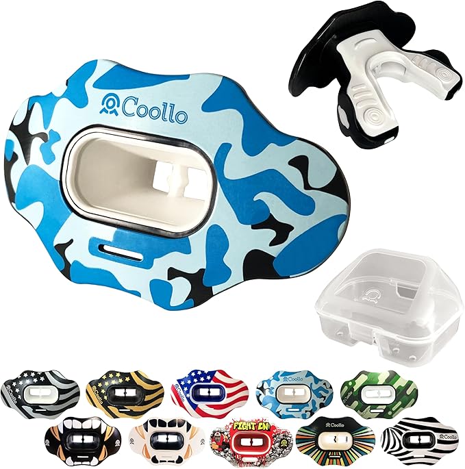 Football Mouth Guard Lip Guard MAXX/Might Football and High Impact Sports Lip Protector for Adults & Youth (Strap Included)