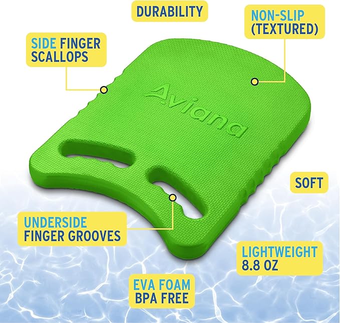 Junior Kickboard Buoy for Youth Children & Toddlers Swimming Aid & Exercise Training Board for Kids to Learn to Swim with Kick Boards in Pool BPA Free