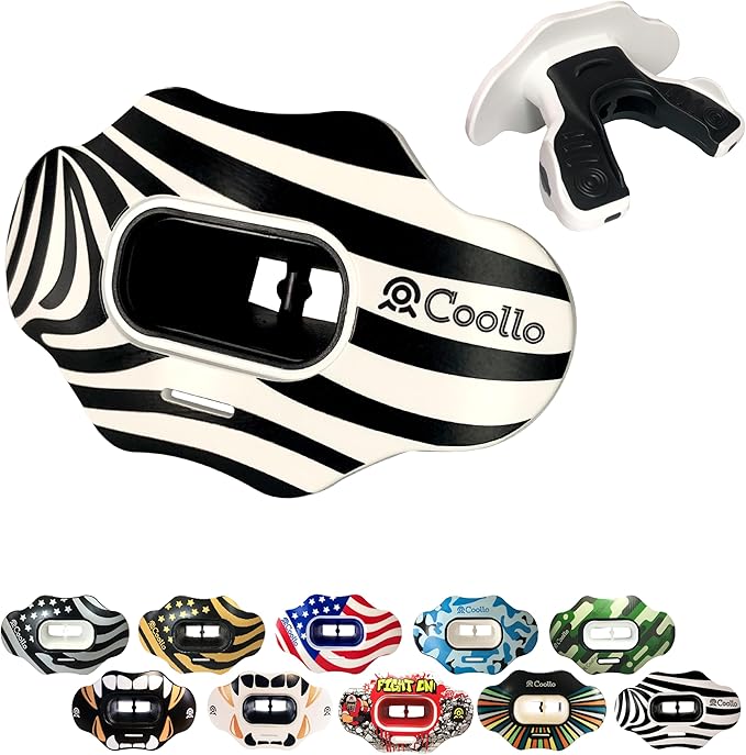 Football Mouth Guard Lip Guard MAXX/Might Football and High Impact Sports Lip Protector for Adults & Youth (Strap Included)