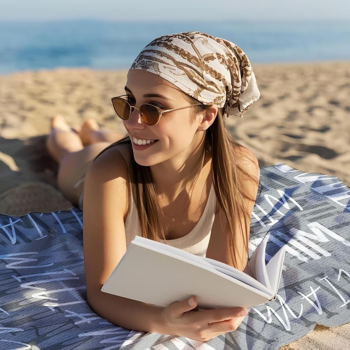 JML Personalized Beach Towel with Name, Custom Beach Towel with Name, Customized Microfiber Pool Towel, Quick Dry & Absorbent Swim Towel for Adult,Anniversary, Birthday, Summer Holiday,Vacation