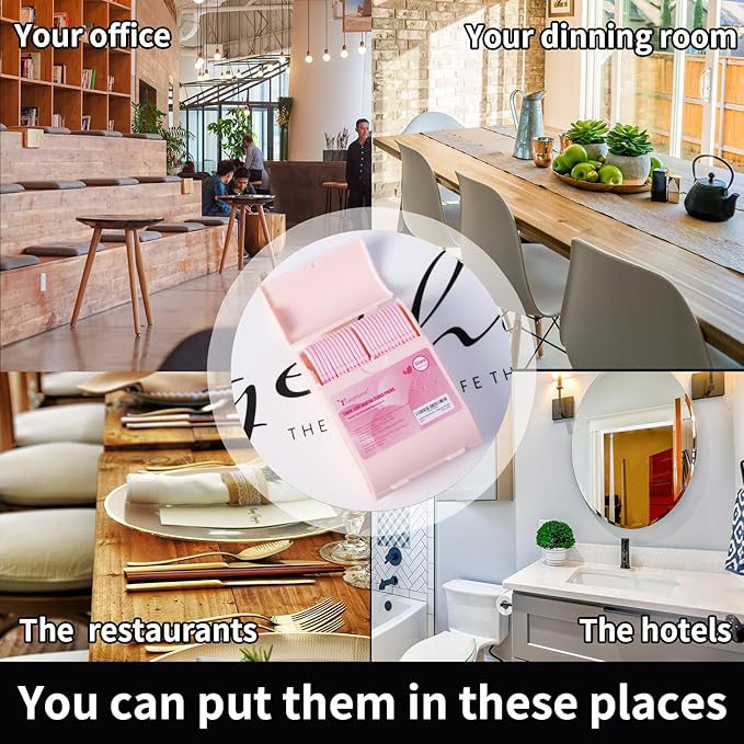 EasyHonor Dental Floss Picks,Twin-Line Lemon Flavor Dental Flossers, Dual Action Flossing System, Easy Carry and Pick, 156 Count Floss Sticks in 3 Portable case.(Pink, Mint)