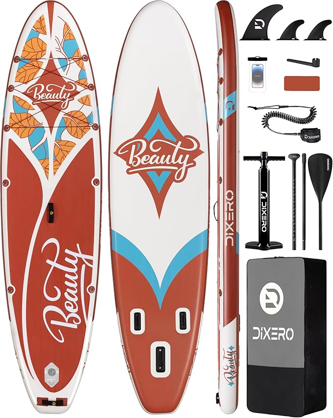 Inflatable Stand Up Paddle Board with SUP Accessories, Anti-Slip EVA Deck, 11'*33" Inflatable Paddle Boards for Adults & Youth of All Skill Levels