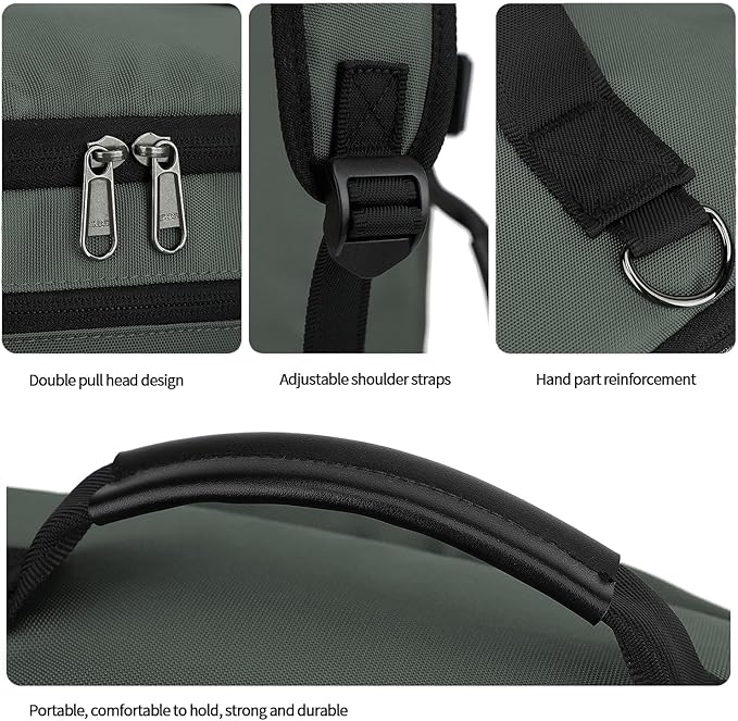 Kalesi Gym Duffle Bag Backpack 4-Way Waterproof with Shoes Compartment for travel Sport Hiking laptop Business-grey