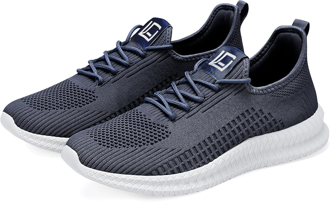 LCGJR Men's Running Shoes Ultra Lightweight Breathable Comfortable Walking Shoes Casual Fashion Sneakers Mesh Workout Shoes