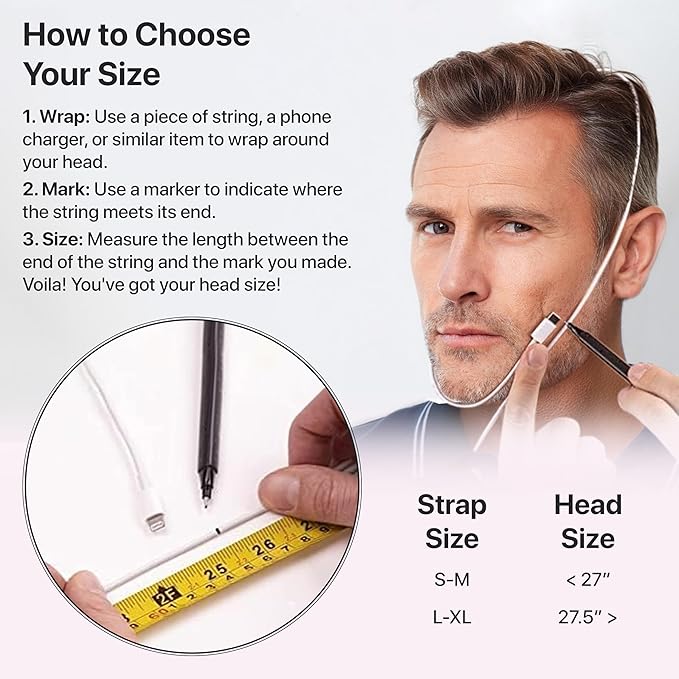 Chin Strap for CPAP Users | Comfortable Mouth Support to Encourage Closed Mouth Positioning Nasal Breathing for Men and Women Who Breathe Through The Mouth During Sleep by PIDOTI (Black, S-M)