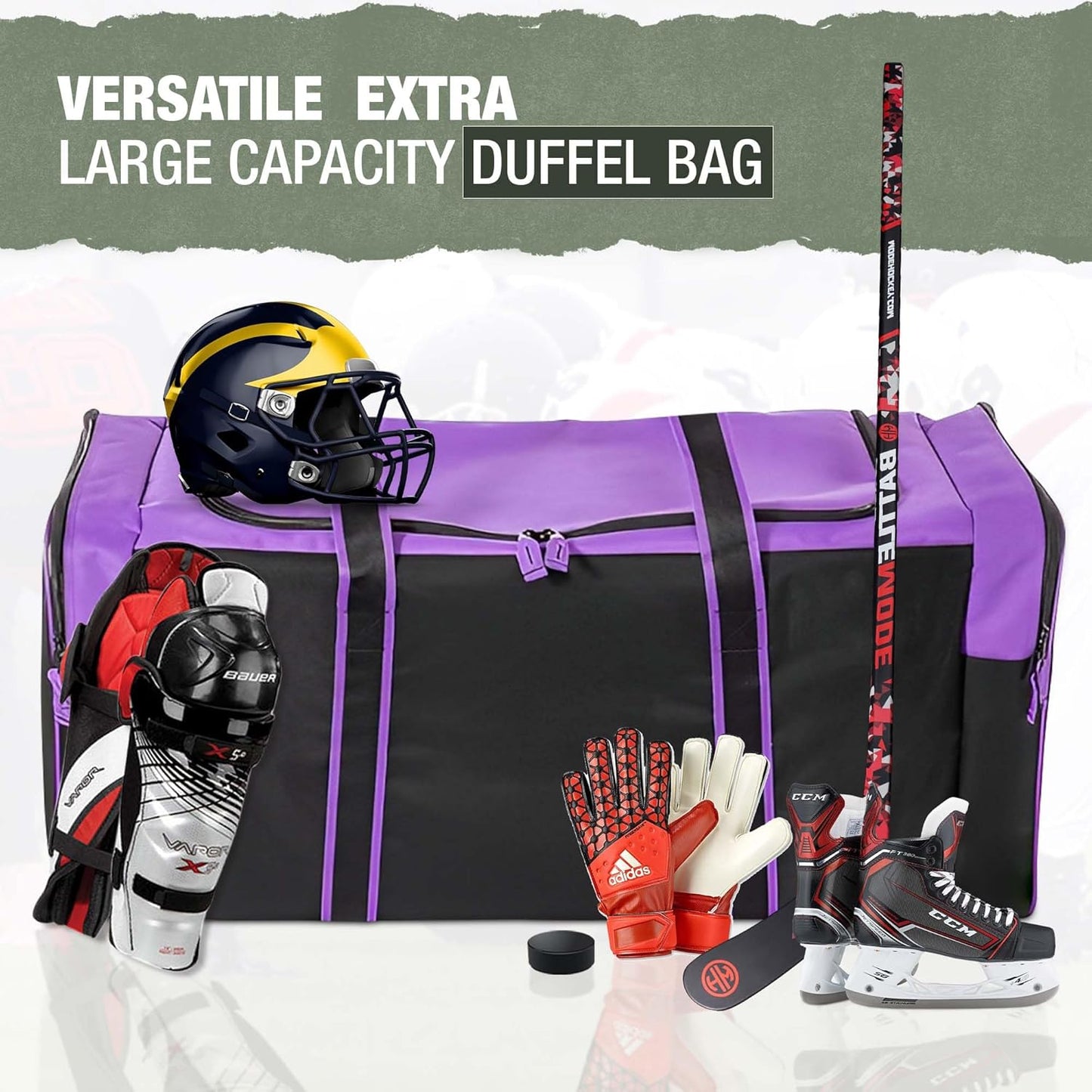 Jetstream Heavy Duty Multi Pocket Durable Sports Gym Equipment Travel Duffel Bag