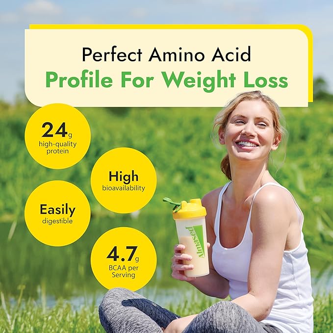 Almased Meal Replacement Shake Protein Powder for Weight Loss, Natural GLP-1 Support, Gluten-free, High Protein (Original Flavor)