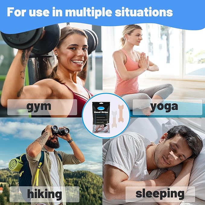 120PCS Nose Strips for Breathing,Extra Strength Nasal Strips for snoring,Suitable for Nasal Congestion & snoring (120)