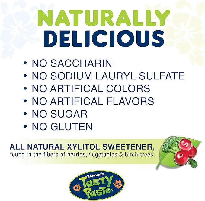 Tanner's Tasty Paste Ooh La La Orange - Anticavity Fluoride Children’s Toothpaste/Great Tasting, Safe, and Effective Vanilla Flavored Toothpaste for Kids (3-Pack)