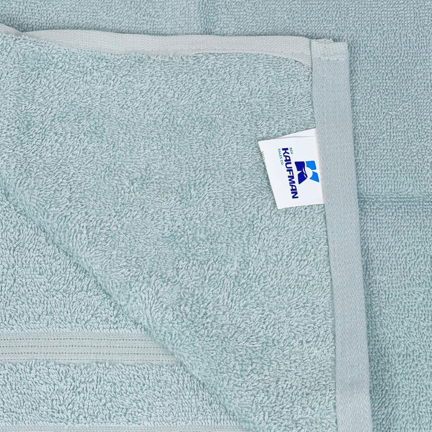 Kaufman - Premium Hand Towels Set for Bathroom, Spa, Gym, and Face Towel 100% Cotton Ring Spun, Ultra Soft Feel and Highly Absorbent Towels (12, Aqua)