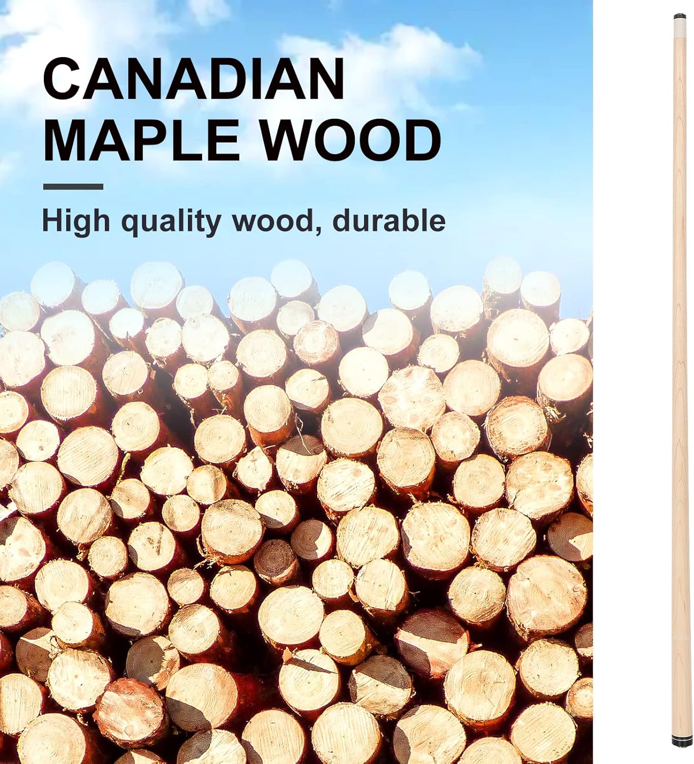 4 Pieces Pool Cue Stick 58 inch 18 oz 19 oz 20 oz 21 oz Billiard House Bar Pool Stick