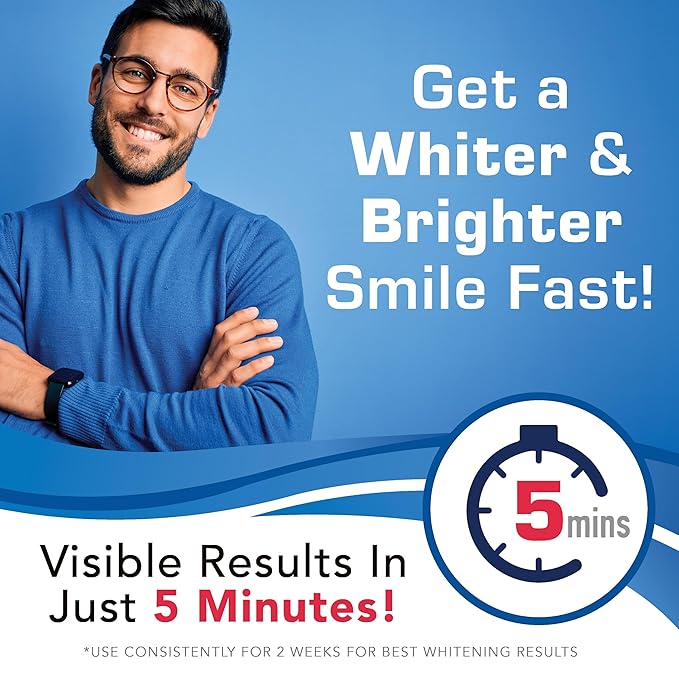 Plus White Speed Whitening Gel - Works in 5 Minutes - Professional Teeth Whitening w/Dentist Approved Ingredient (2 oz, Pack of 2)