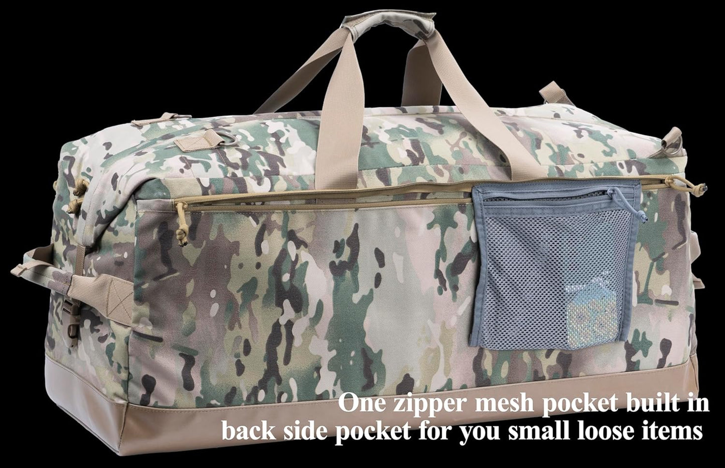 Large Military Tactical Duffle Bag Duffel Backpack for Special Work,Sports,Traveling,Camping 85L