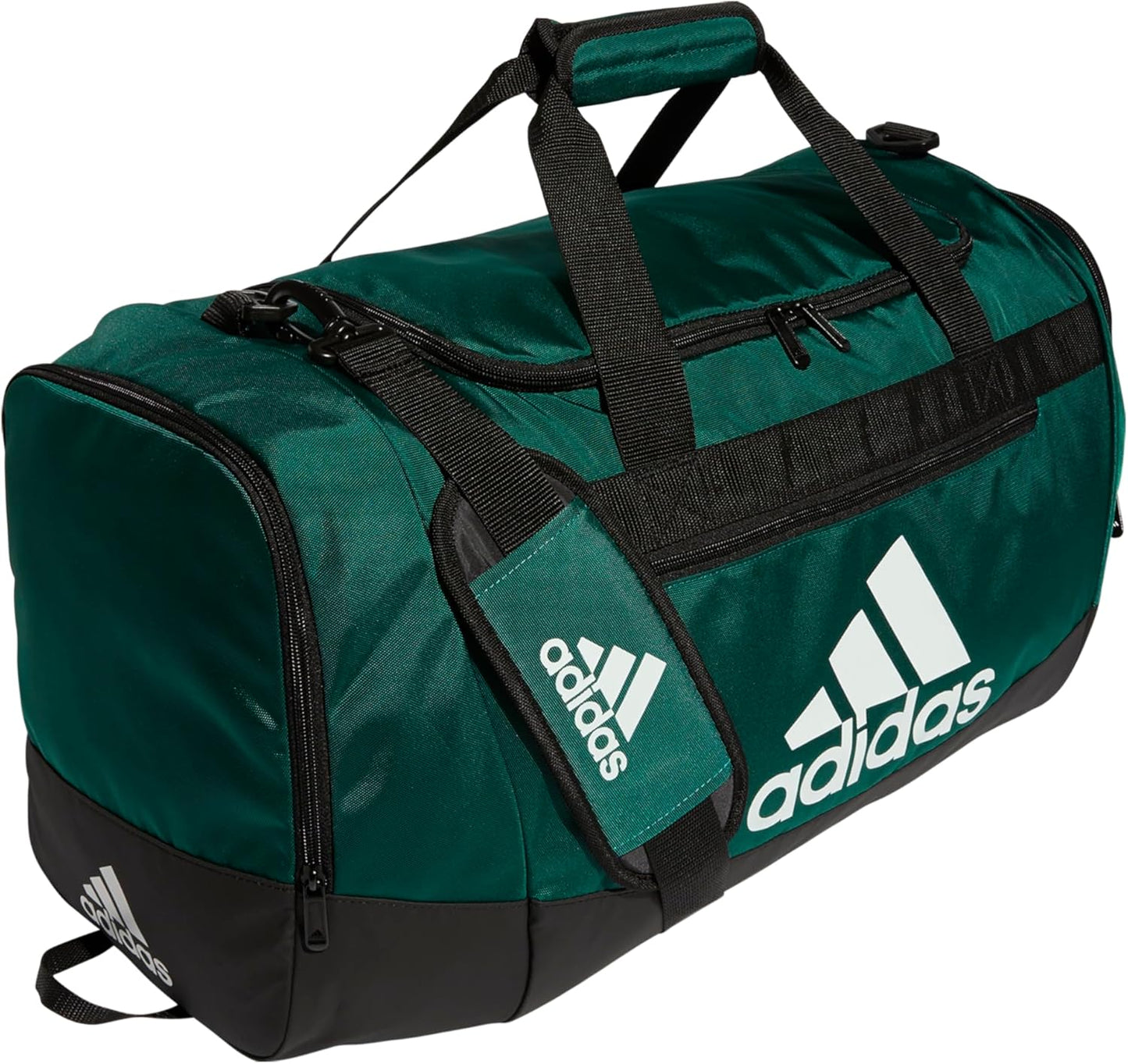adidas Unisex Defender 4.0 Gym Duffel Bag for Men and Women, Team Dark Green, Medium (66L)