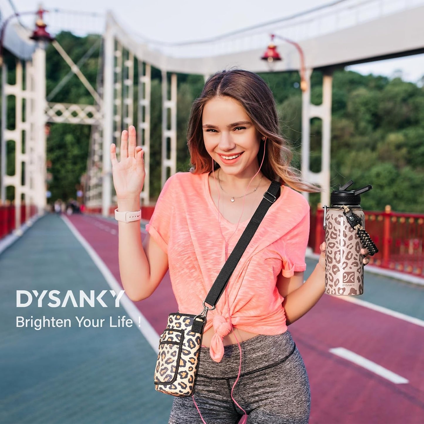 Insulated Water Bottle | Thickened Stainless Steel Vacuum Metal | Portable Sports Water Jug for Gym and Hiking with Straw, Carrier Bag, Handle Strap | BPA-Free 32 oz