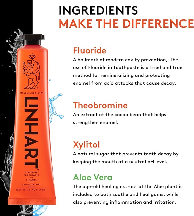 LINHART Smile Collection –Teeth Whitening Gift Set Include Toothpaste, Whitener Gel, Toothbrush, Lip Balm- Home and Travel Set White Teeth for Women and Man