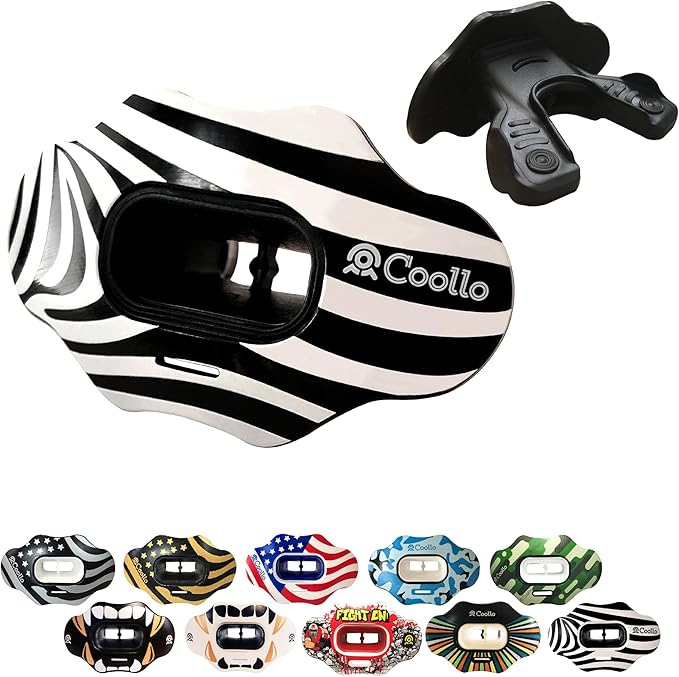 Football Mouth Guard Lip Guard MAXX/Might Football and High Impact Sports Lip Protector for Adults & Youth (Strap Included)