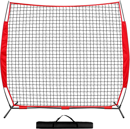 7x7ft/12x9ft/16x10ft/20x10ft Barricade Backstop Net, Sports Barrier Net, Multi-Sport Net with Carry Bag, Protective Screen for Practice- Baseball, Softball, Lacrosse, Soccer, Basketball, Tennis