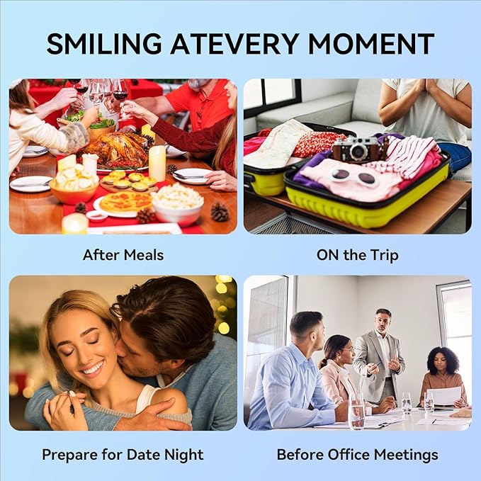 Travel Size Mouthwash – 40 Individual Packets – Dry Mouth Relief Strips with Hyaluronic Acid & Probiotics – Alcohol, Fluoride & Gluten Free – Xylitol Cavity Prevention | Travel Oral Care