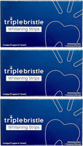 Triple Bristle Teeth Whitening Strips, Sensitive Teeth Friendly, 14 Whitening Strips Per Box, Mint and Coconut Teeth Whitening Strip, Enamel Safe - Without Sensitivity, 3 Pack